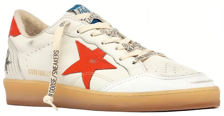 Golden Goose Ball Star ''Wit Rood Versleten'' GMF00117.F004199.10342 Lookbook Golden Goose Ball Star ''Wit Rood Versleten'' GMF00117.F004199.10342