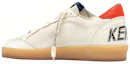 Shop Golden Goose Ball Star ''Wit Rood Versleten'' GMF00117.F004199.10342