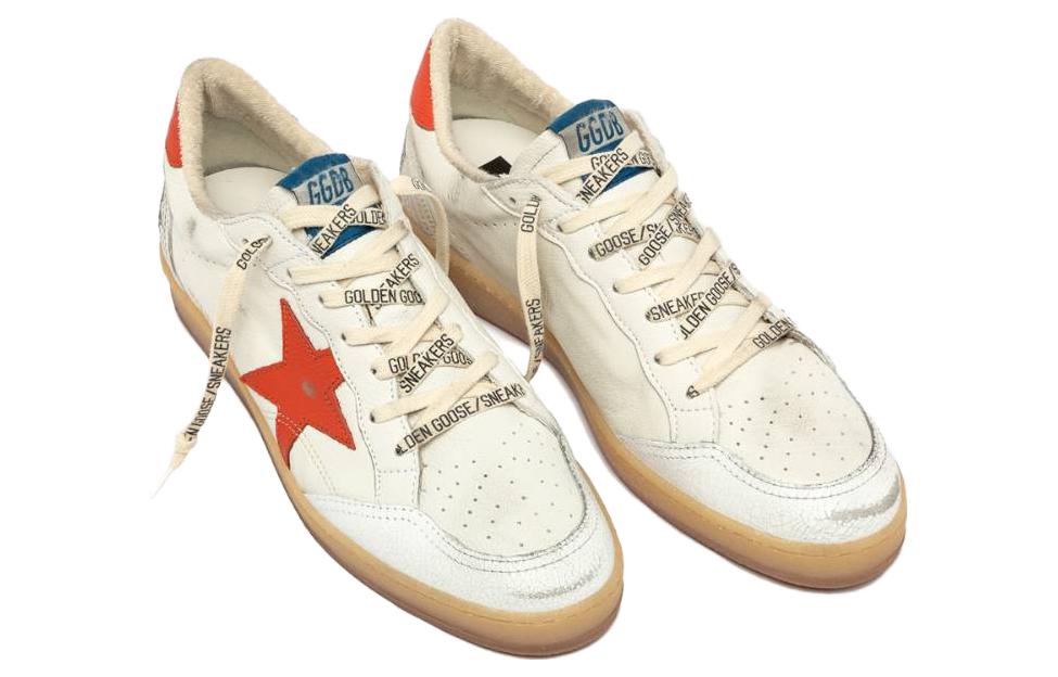 Purchase Golden Goose Ball Star ''Wit Rood Versleten'' GMF00117.F004199.10342
