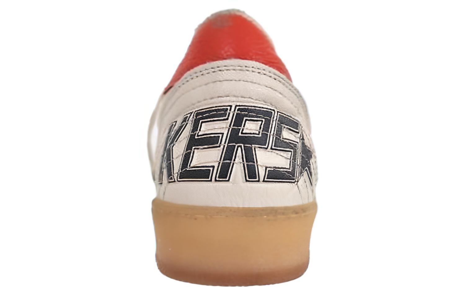 Details for Golden Goose Ball Star ''Wit Rood Versleten'' GMF00117.F004199.10342