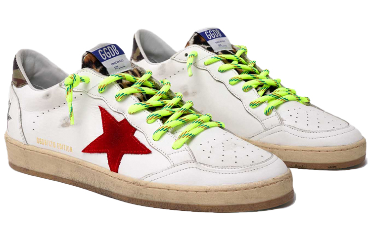Lookbook Golden Goose Ball Star 'Blanco Rojo Verde' F36MS592.A83