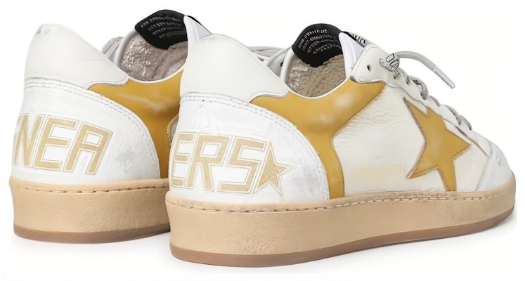 Golden Goose Ball Star 'Putih Kuning' GMF00327.F004171.11391 Shop Golden Goose Ball Star 'Putih Kuning' GMF00327.F004171.11391