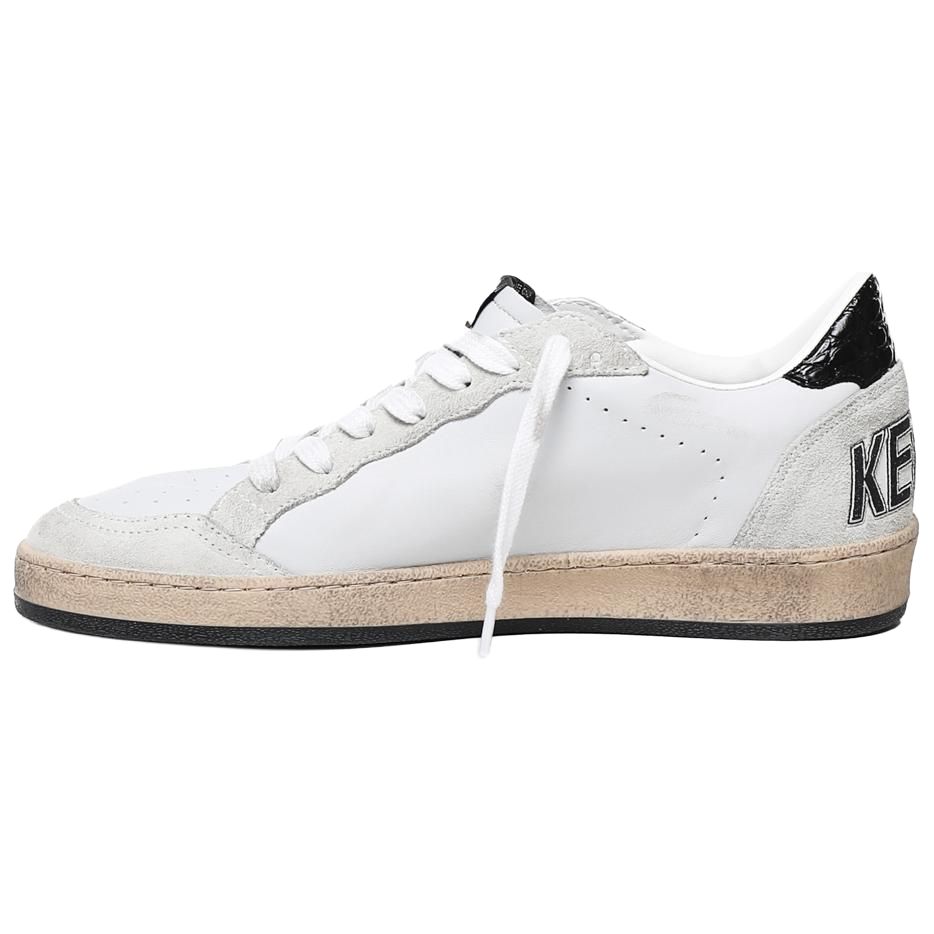 Golden Goose Ball Star Black White Low-Top Leather Sneakers for Men. GMF00117.F006167.60533