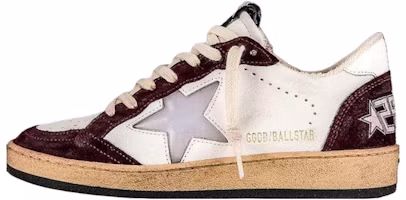 Golden Goose Ball Star Leather Low-Top Sneakers Burgundy . GWF00117.F004204.40363 Golden Goose Ball Star Leather Low-Top Sneakers Burgundy . GWF00117.F004204.40363
