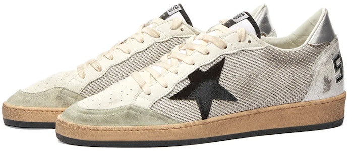 Golden Goose Ball Star 皮革星星低筒板鞋 白黑色 復古款 Lookbook Golden Goose Ball Star 皮革星星低筒板鞋 白黑色 復古款