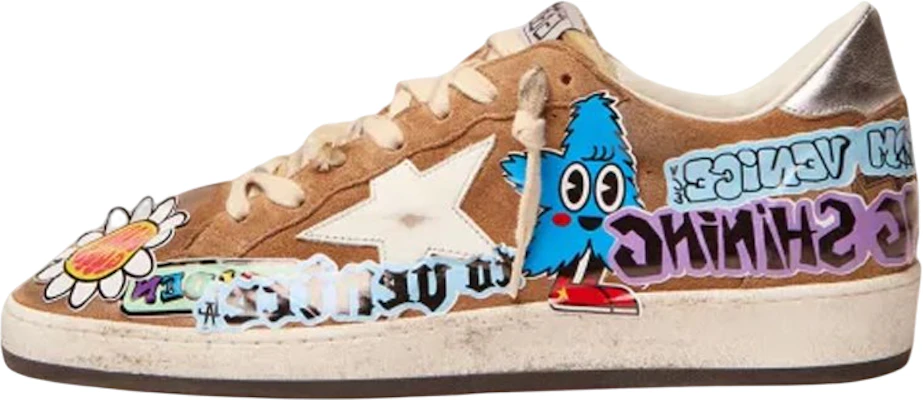 Golden Goose Ball Star Suede Low-Top Sneakers Pria Coklat Gaya Distressed GMF00117.F002875.15345 Buy Golden Goose Ball Star Suede Low-Top Sneakers Pria Coklat Gaya Distressed GMF00117.F002875.15345