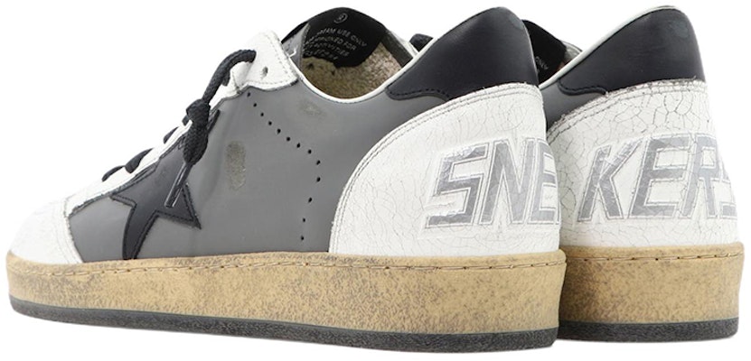 Golden Goose Ballstar 'Kelabu Putih dengan Tampalan Bintang Tanda Tangan' GMF00117.F002517.60324 Shop Golden Goose Ballstar 'Kelabu Putih dengan Tampalan Bintang Tanda Tangan' GMF00117.F002517.60324