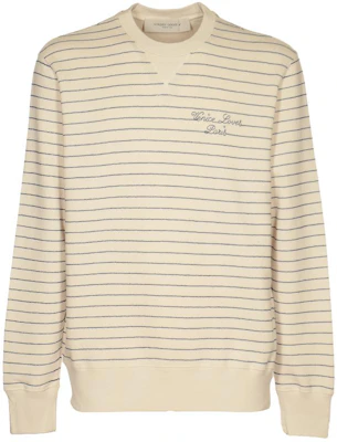 Golden Goose 米色條紋字母寬鬆圓領長袖上衣 GMP01223P00136011426 Buy Golden Goose 米色條紋字母寬鬆圓領長袖上衣 GMP01223P00136011426