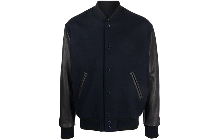 Golden Goose Black Patchwork Button-Up Jacket GMP00834P00061750654