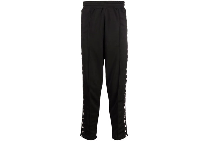 Order Golden Goose Black Star Print Elastic Waist Knit Sweatpants GMP00877P00052180203