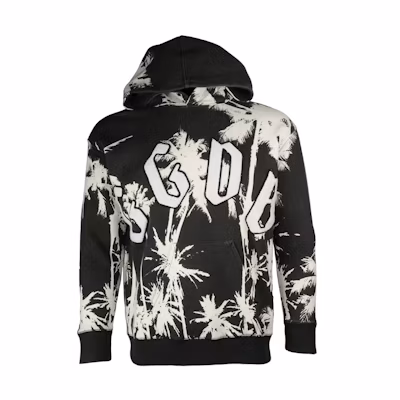 Golden Goose Black Sweatshirt with Letter Print G30MP546E2-BLACKPALMS
