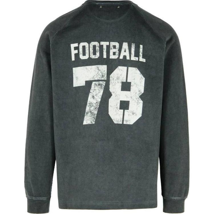 Lookbook 金鹅灰色对比印花Logo圆领卫衣 GMP02015-P001646-60445