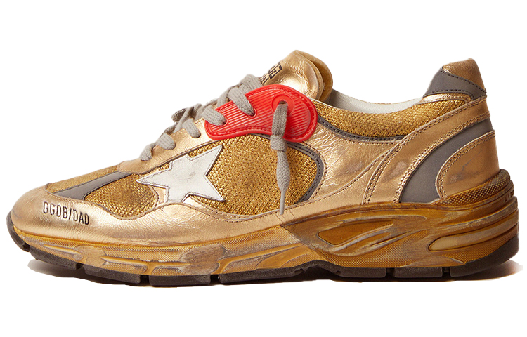 Buy 金鵄 Dad-Star 皮革 繫帶 低筒 老爹鞋 男款 棕紅