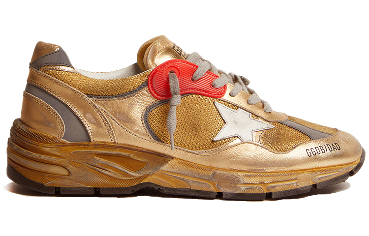 Order 金鵄 Dad-Star 皮革 繫帶 低筒 老爹鞋 男款 棕紅