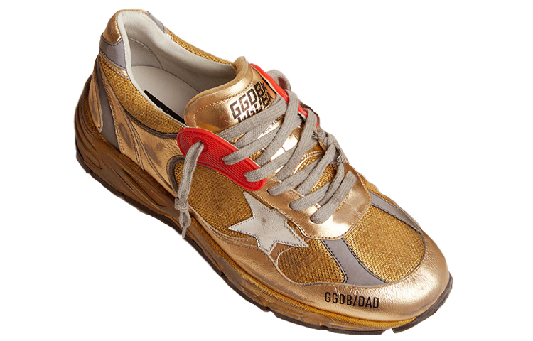 Lookbook 金鵄 Dad-Star 皮革 繫帶 低筒 老爹鞋 男款 棕紅