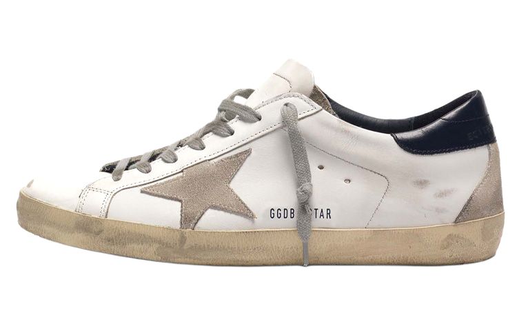Golden Goose Deluxe Skate Sneaker 'Beige Black Distressed' GCOMS590.A7