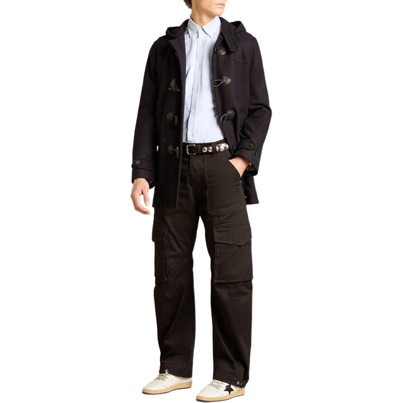 Details for 黄金鹅刺绣标志蓝色条纹长袖衬衫 GMP00246P00054880197