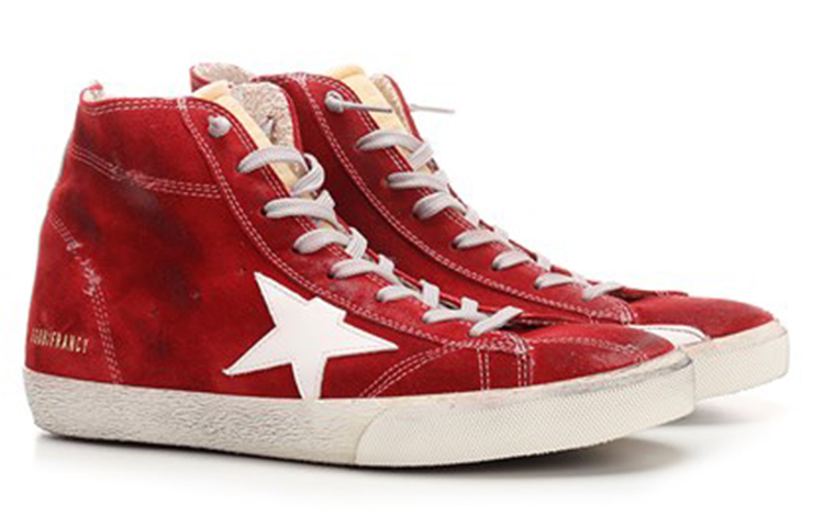 Lookbook Golden Goose Francy 'Red Leather High-Top' GMF00113.F002795.40413