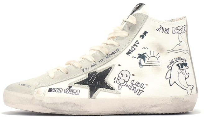 Golden Goose Francy 'White Distressed' GMF00113.F002669.10220 Buy Golden Goose Francy 'White Distressed' GMF00113.F002669.10220