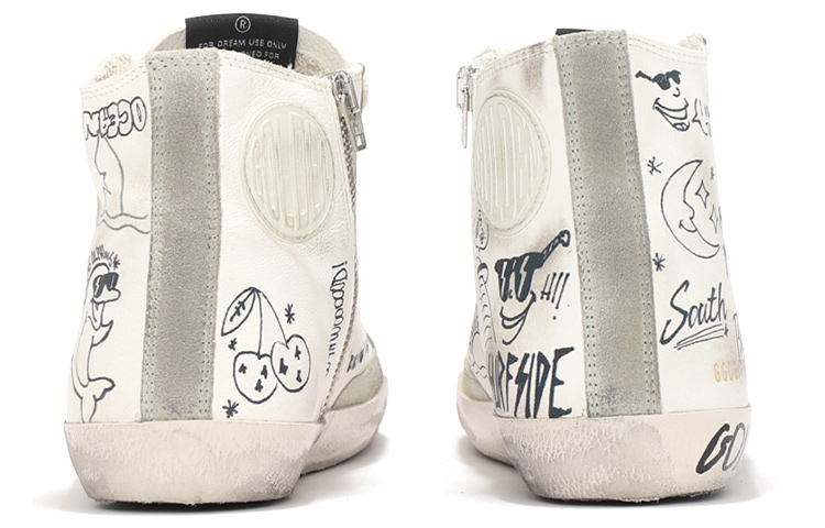 Shop Golden Goose Francy ''Bianco Invecchiato'' GMF00113.F002669.10220