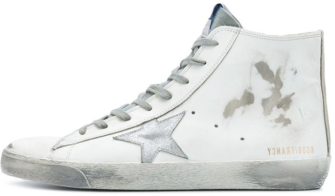 Golden Goose Francy 'White Star Distressed High-Top' GMF00113.F000319.10274 Buy Golden Goose Francy 'White Star Distressed High-Top' GMF00113.F000319.10274