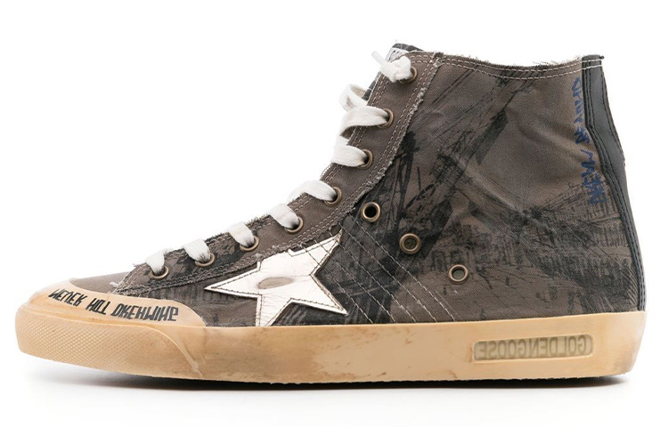 Buy Golden Goose Francy 高帮'棕灰色' GMF00114.F003237.81792