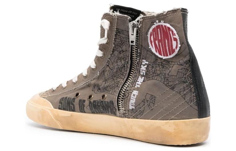 Lookbook Golden Goose Francy 高帮'棕灰色' GMF00114.F003237.81792