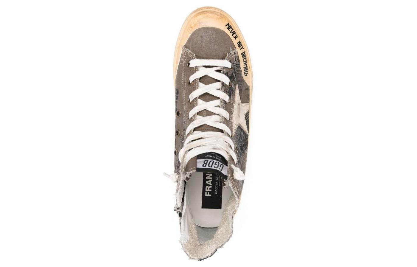 Shop Golden Goose Francy 高帮'棕灰色' GMF00114.F003237.81792