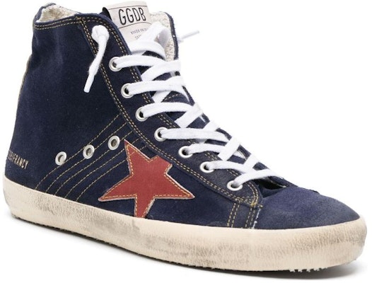 Golden Goose Francy High Top 'Navy Distressed Star Patch' Biru Navy GMF001130.F004748.50787 Order Golden Goose Francy High Top 'Navy Distressed Star Patch' Biru Navy GMF001130.F004748.50787