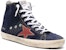 Golden Goose Francy High Top 'Navy Distressed Star Patch' Biru Navy GMF001130.F004748.50787