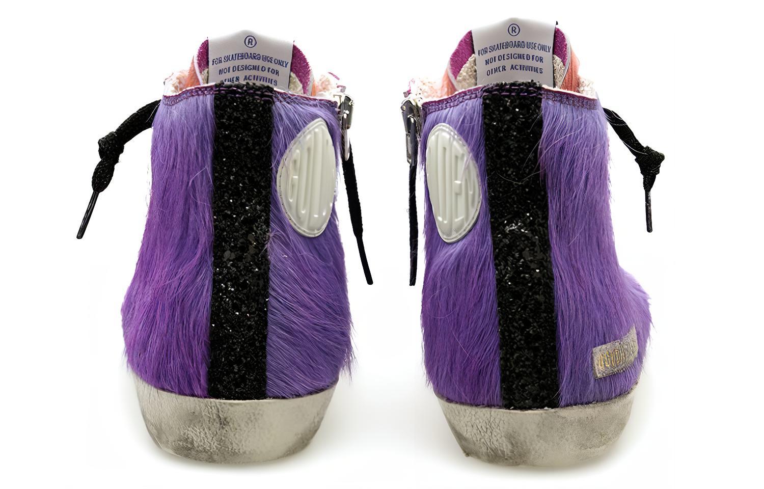 Shop 金鵰限量版 Francy 做舊款 高筒時尚運動鞋 淡紫色