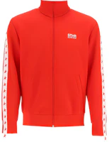 Golden Goose FW21 Red Track Stripe High-Collar Jacket GMP00875P00052040380 Golden Goose FW21 Red Track Stripe High-Collar Jacket GMP00875P00052040380