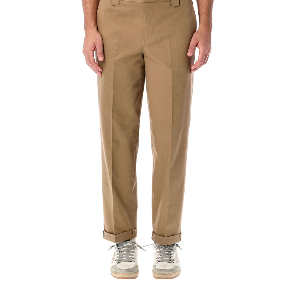 Golden Goose FW22  Brown Straight-Leg Casual Pants with Hidden Zipper. GMP01190P00078615369