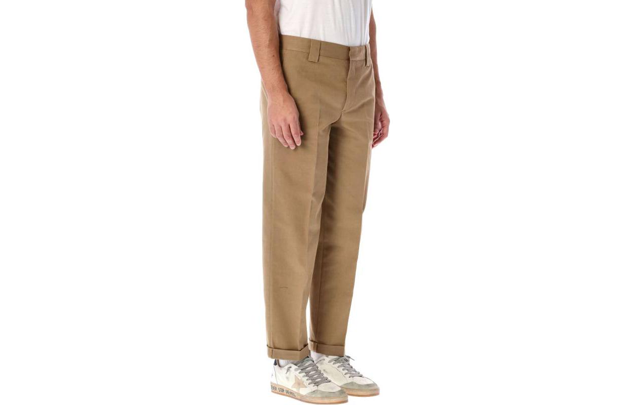 Shop Golden Goose FW22  Brown Straight-Leg Casual Pants with Hidden Zipper. GMP01190P00078615369