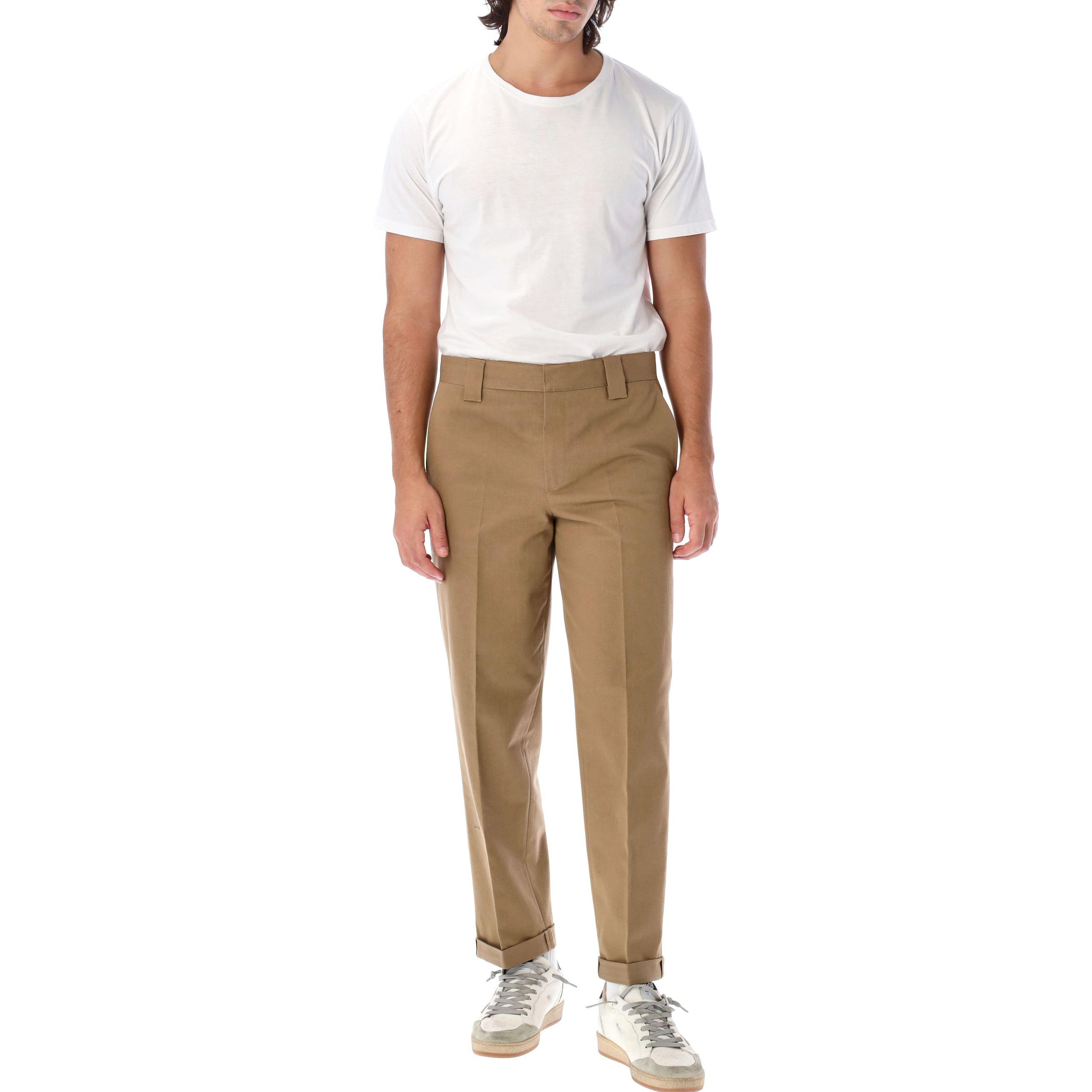 Purchase Golden Goose FW22  Brown Straight-Leg Casual Pants with Hidden Zipper. GMP01190P00078615369