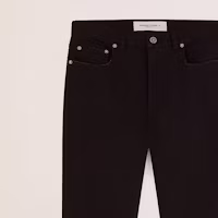 Purchase Golden Goose FW22 高腰黑色直筒牛仔褲 原邊剪裁 GMP00290P00062290100