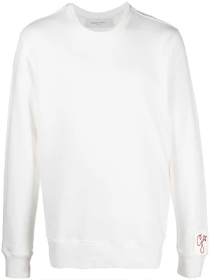 Golden Goose FW22 刺繡標誌羅紋白骨色圓領長袖上衣 GMP01223P00064010363 Buy Golden Goose FW22 刺繡標誌羅紋白骨色圓領長袖上衣 GMP01223P00064010363