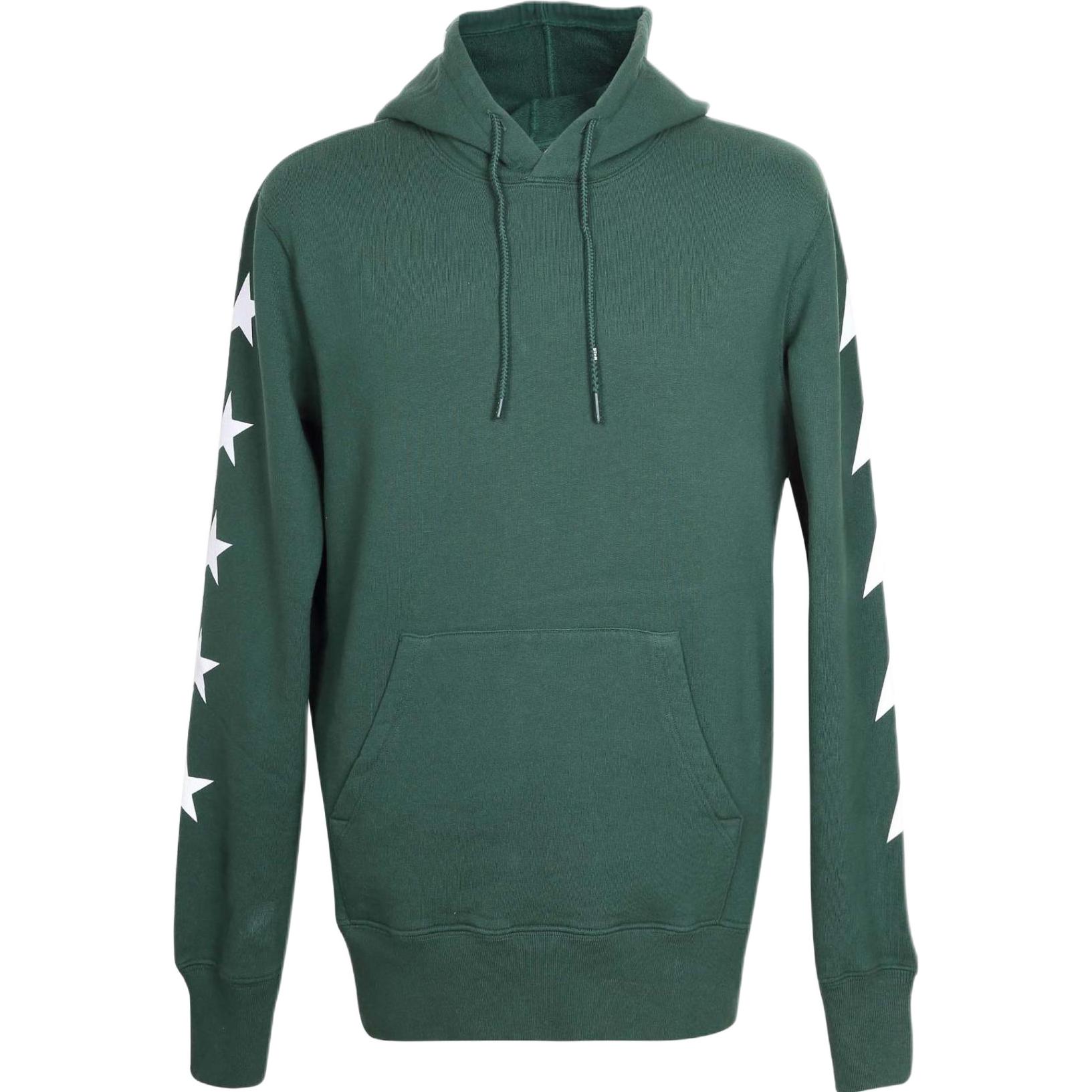 Golden Goose FW22 Green Star Print Pullover Long Sleeve Sweatshirt Mens GMP01224P00087135825