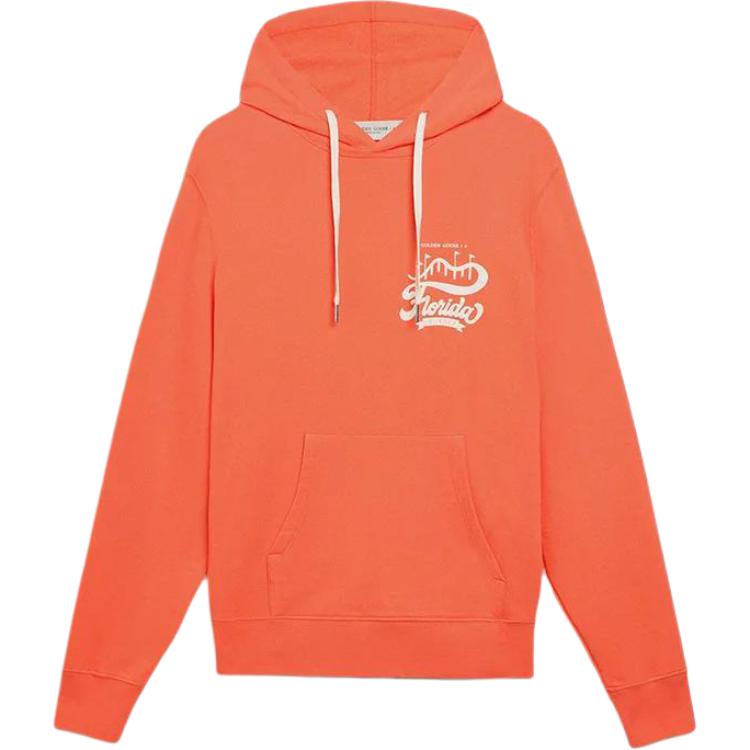 Golden Goose FW22 Logo Print Coral Hoodie Fashion GMP01187P00027940417