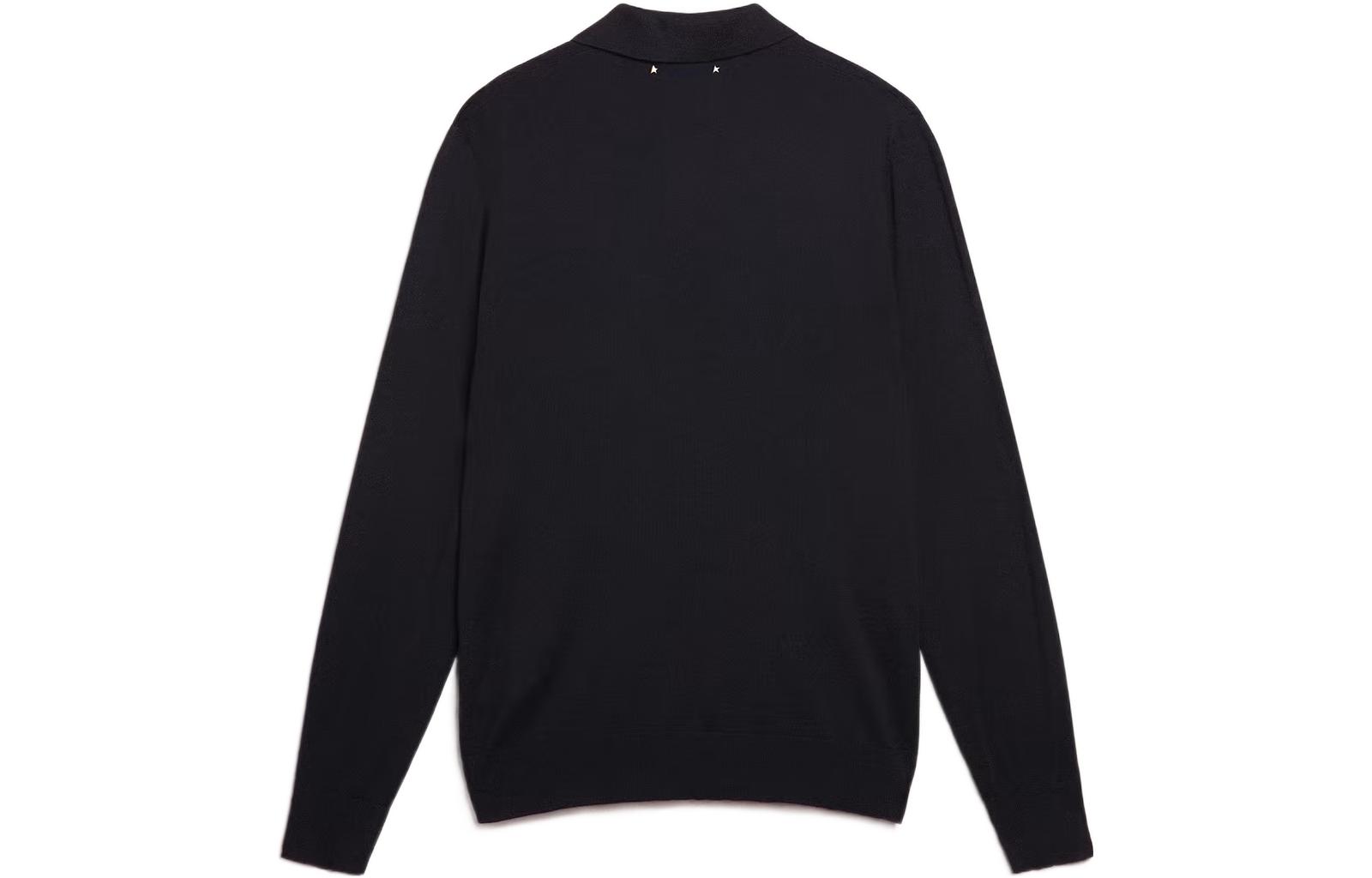 Lookbook ゴールデングース FW22 ネイビーブルー ニット プルオーバー ポロ セーター メンズ GMP01353P00104150501