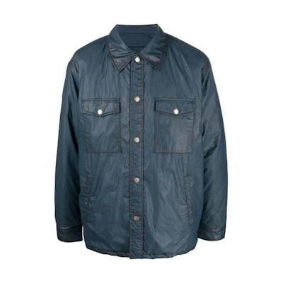Golden Goose FW22 Solid Color Long Sleeve Jacket Men’s Blue GMP01193P00086650371