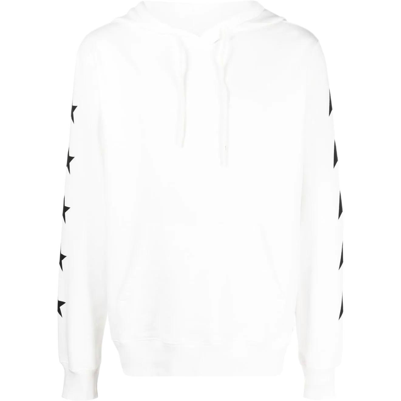 Golden Goose FW22 White Geometric Printed Pullover Hoodie GMP01224P00053410658