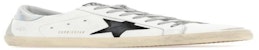 Kasut Golden Goose Givenchy Low-Top 'Putih Hitam Perak' GMF00102F000625-WHIBLKSILIC