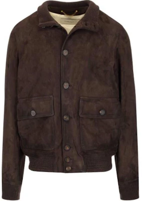 Golden Goose Gold Series Suede Flight Jacket Brown Outfit GMP00907P00065355429 Buy Golden Goose Gold Series Suede Flight Jacket Brown Outfit GMP00907P00065355429