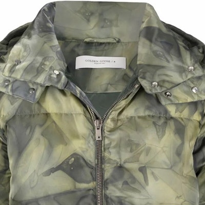 金鹅绿迷彩印花连帽长袖羽绒夹克. GMP01016P00057735479 Cheap 金鹅绿迷彩印花连帽长袖羽绒夹克. GMP01016P00057735479