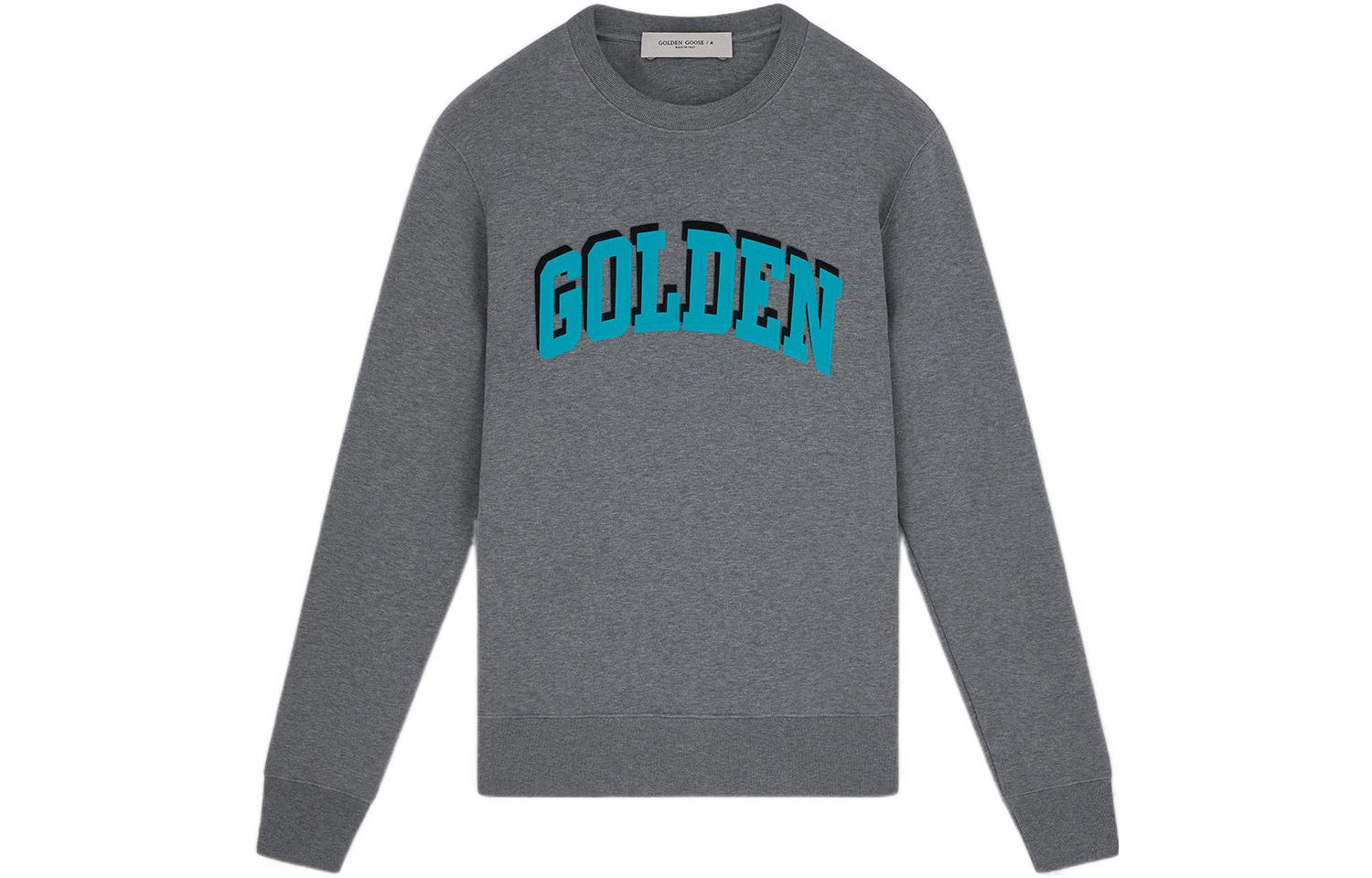 Golden Goose Grey Crewneck Regular Fit Sweatshirt for Men GMP01134-P000738-60352