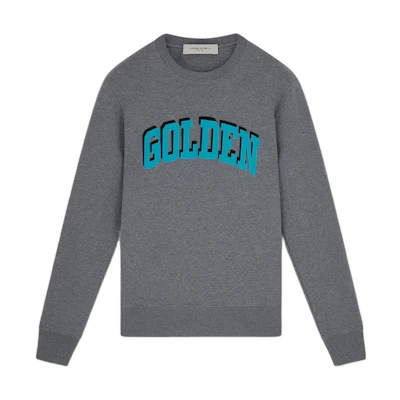 Golden Goose Grey Crewneck Regular Fit Sweatshirt for Men GMP01134-P000738-60352