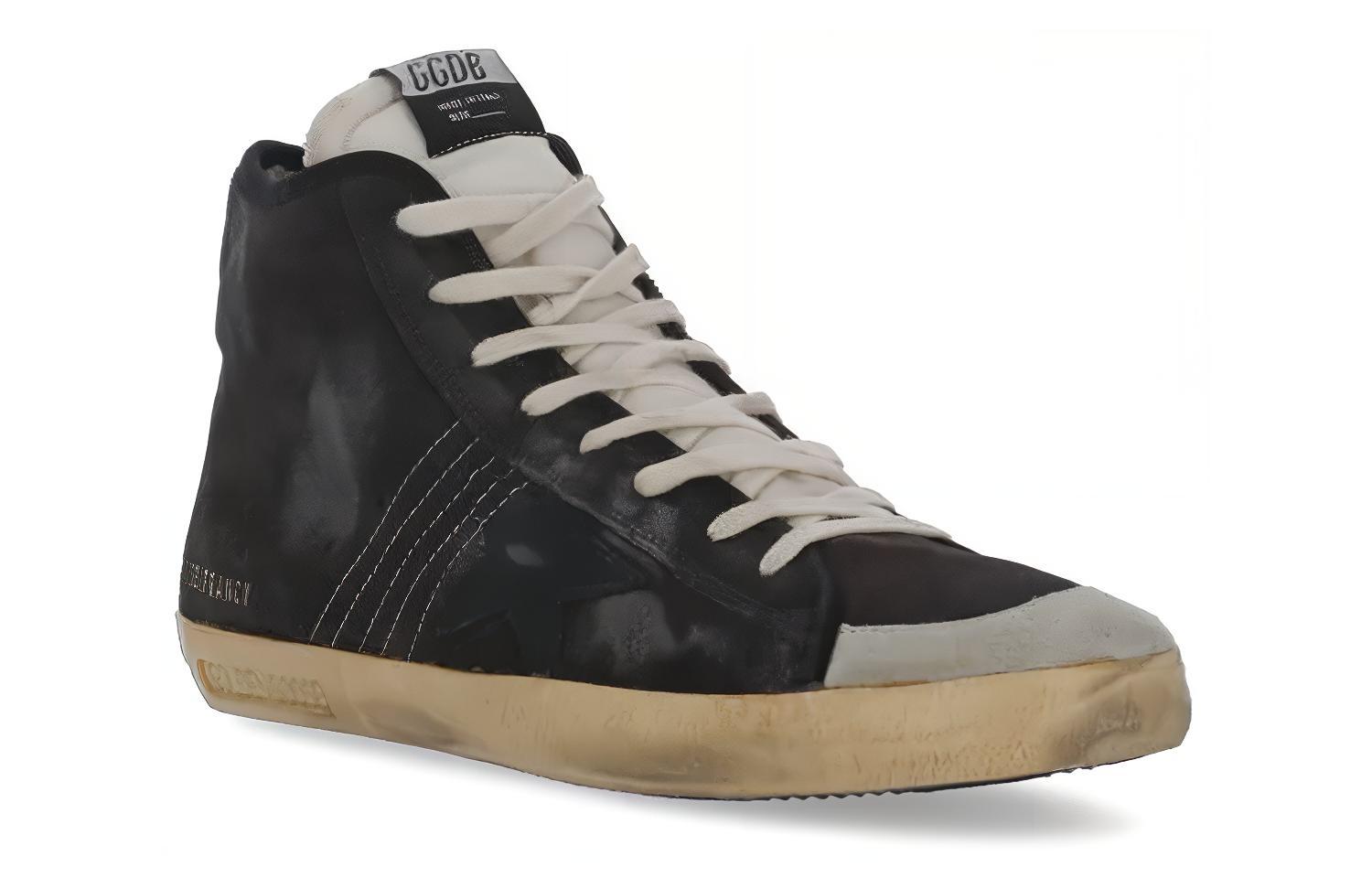 Golden Goose Hi-Top Sneakers 'Black Velvet' 圖 3