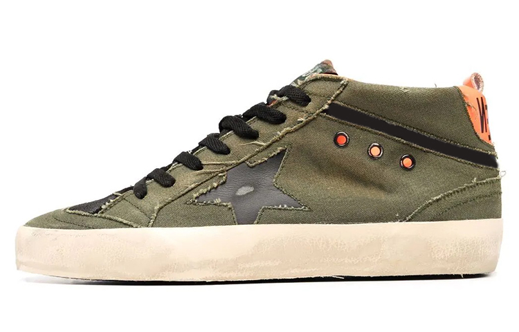 Buy Golden Goose Hi Star '暗绿做旧' GMF00277.F002443.35768