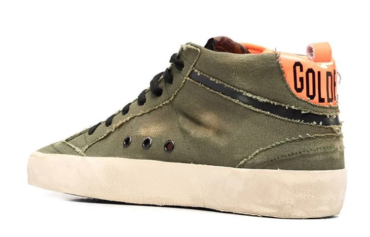 Shop Golden Goose Hi Star '暗绿做旧' GMF00277.F002443.35768